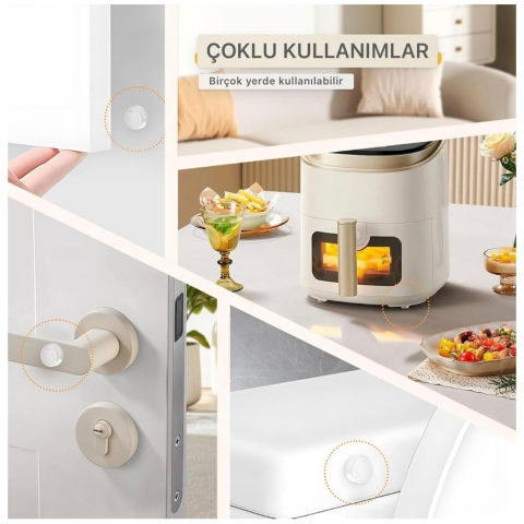 Pacific Silikon Bazlı Ses Kesici Stoper Şeffaf Çap:10 mm