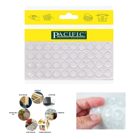 Pacific Silikon Bazlı Ses Kesici Stoper Şeffaf Çap:10 mm