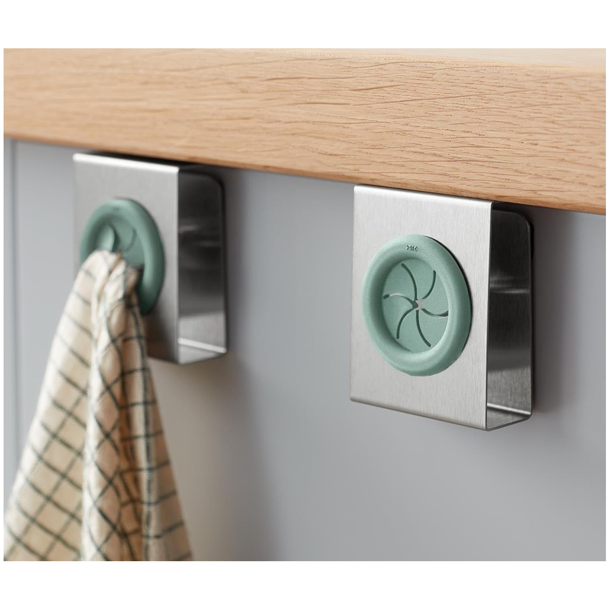 Tchibo Bulaşık Bezi Tutucu Askı Paslanmaz 2 li Set