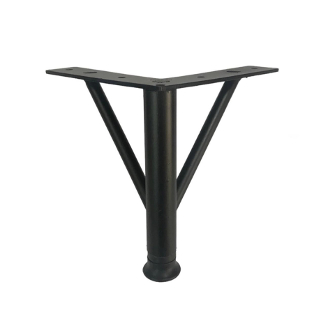 Firkete Ayak Metal 25 cm Mat Siyah Mobilya Koltuk Ayağı
