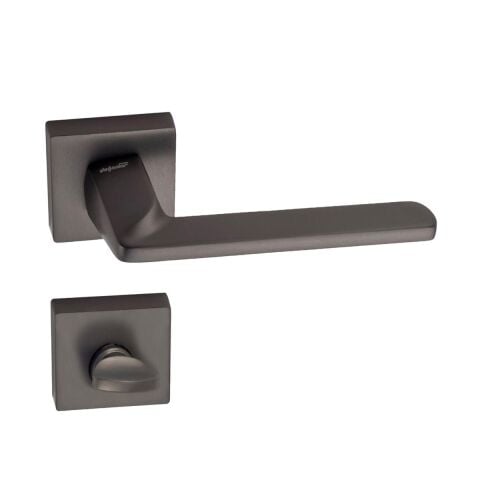 Doğanlar Radya Lüx Kare Rozetli Kapı Kolu Antrasit Wc