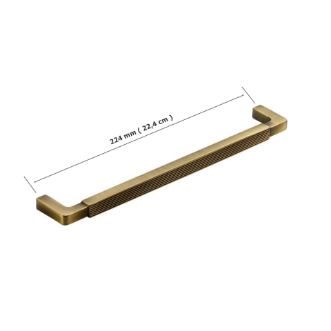 Doğanlar Z.319 Dolap Mobilya Kulp Olifka Antik Sarı 224 mm