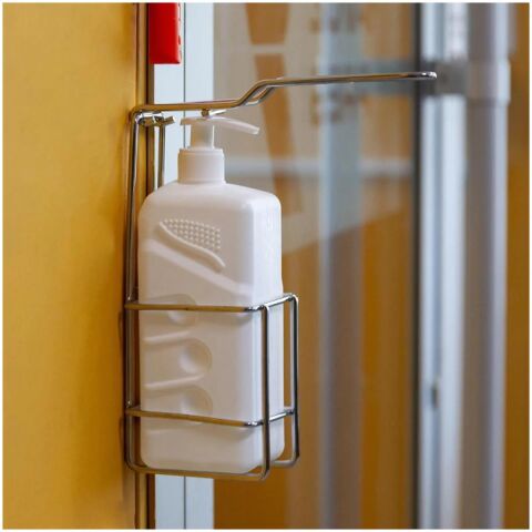 Dezenfektan Aparatı Çelik ve 1 Lt Şişe Krom Eg-301