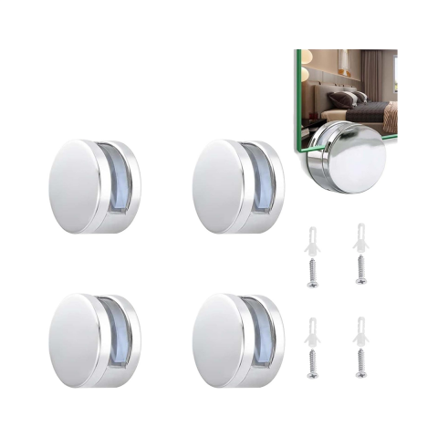 4 Adet Osena Lüx Ayna Tutucu Ortadan Metal Krom Kod : 4111