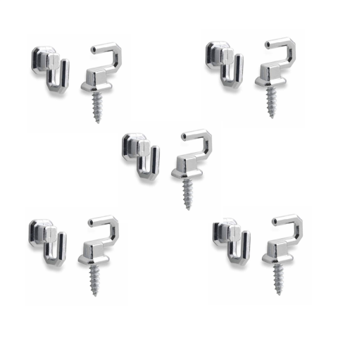 10 Adet Osena Anahtar Askısı Kanca Metal Krom Kod: 4147