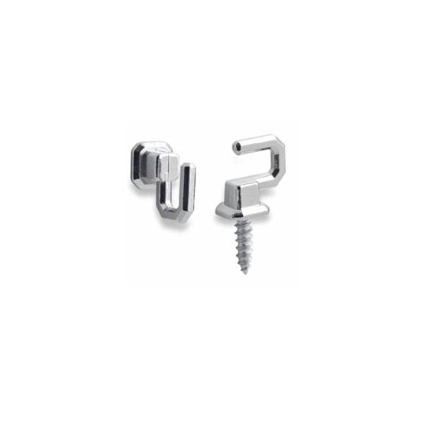 10 Adet Osena Anahtar Askısı Kanca Metal Krom Kod: 4147