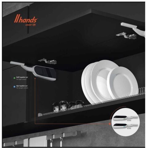 Hands Lift Ayarlı Frenli Kalkar Kapak Makası Piston Hard