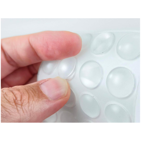 100 Adet Pacific Silikon Bazlı Ses Kesici Stoper Şeffaf Çap:10 mm