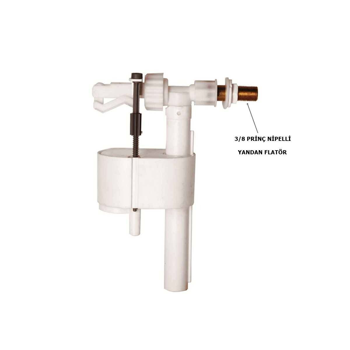 Tema Siamp İç Takım 93-Y Flatör 3/8 Prinç Nipelli Yandan Girişli