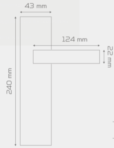 Hira Konak Bilge Mat Siyah Kapı Kolu Alüminyum Wc