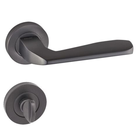 Doğanlar Konsept Serisi Falcon Lüx Rozetli Kapı Kolu Antrasit Wc