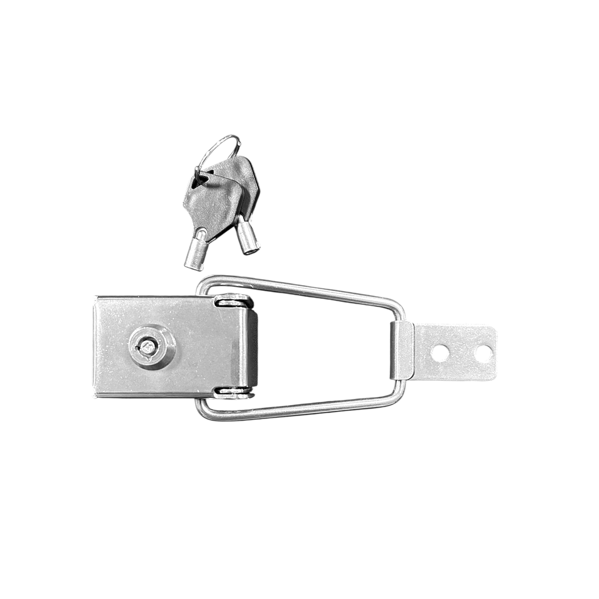 Sandık Klipsi Anahtarlı Kilitli Gergi Mandalı Paslanmaz Çelik