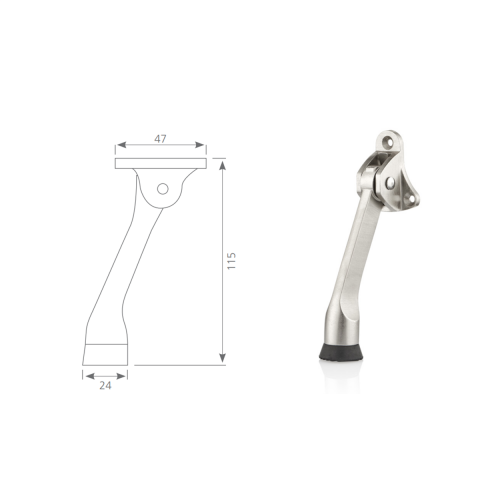 Kapı Stoperi Ayaklı Kapı Durdurucu Yaylı Kapı Tutucu İnox