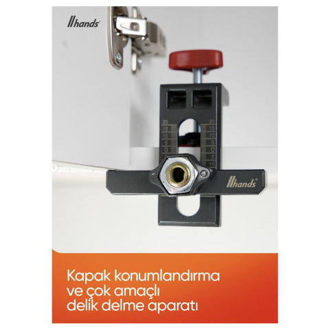 Hands Kapak Konumlandırma ve Bas Aç Yuvası Delme Aparatı