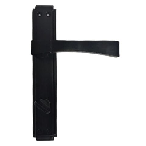 Hira Babil Gül Mat Siyah Kapı Kolu Alüminyum Wc