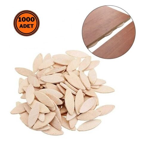 1000 Adet Ahşap Bisküvi Kavela Lamel Yaprak Kavelya No:20