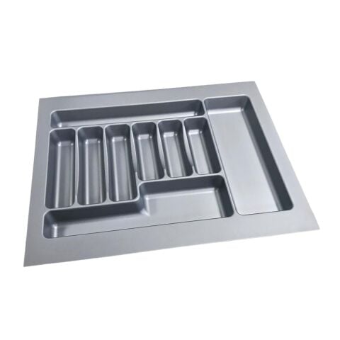 2 Adet Çekmece İçi Kaşıklık 62 x 49 cm Gri Mutfak Çekmece Düzenleyici