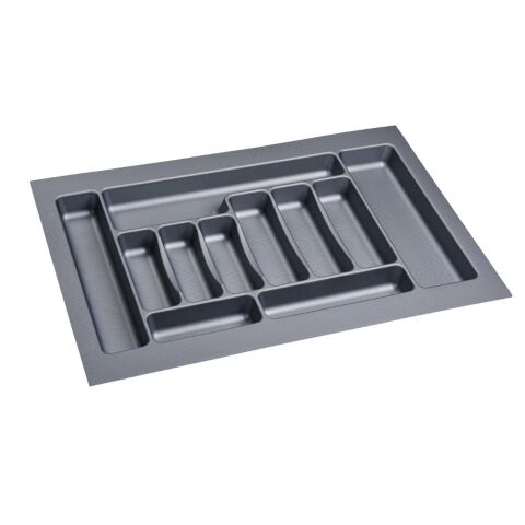 2 Adet Çekmece İçi Kaşıklık 75 x 49 cm Gri Mutfak Çekmece Düzenleyici