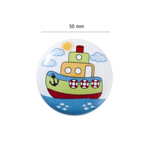 Porselen Düğme Gemi Çocuk Odası Mobilya Dolap Kulp