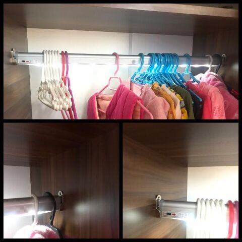 20 Adet Dolap Içi Sensörlü Menteşe Lambası Led Pilleri Dahil