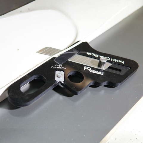 Pratikmen Kenar Bandı Temizleme ve Pah Alma Aparatı