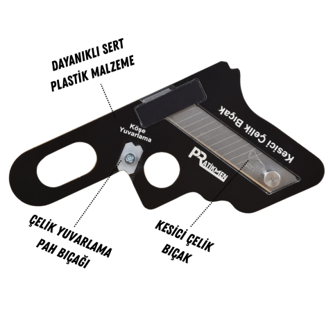 Pratikmen Kenar Bandı Temizleme ve Pah Alma Aparatı