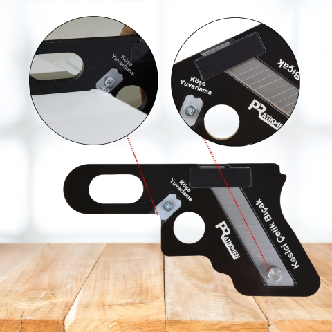 Pratikmen Kenar Bandı Temizleme ve Pah Alma Aparatı