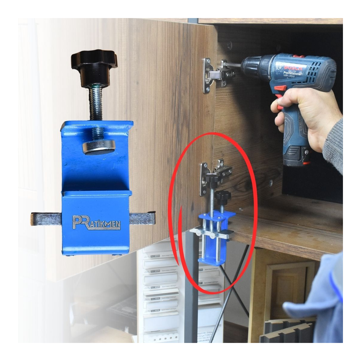 Pratikmen Hassas Ayarlanabilir Kapak Montaj Aparatı Metal