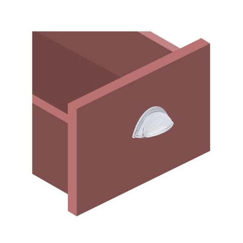 Tas Çanak Mobilya Dolap Kulp Desenli 64 mm Krom