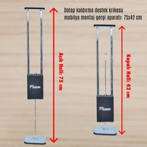 Pratikmen Dolap Kaldırma Destek Krikosu Mobilya Montaj Aparatı
