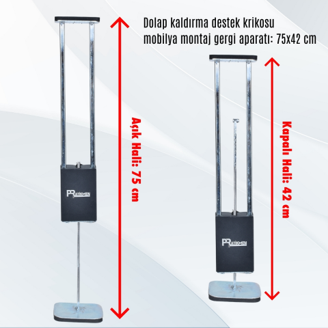 Pratikmen Dolap Kaldırma Destek Krikosu Mobilya Montaj Aparatı