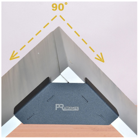 Pratikmen Dolap Montaj Köşe Bağlantı ve Gönye Aparatı 2 Adet