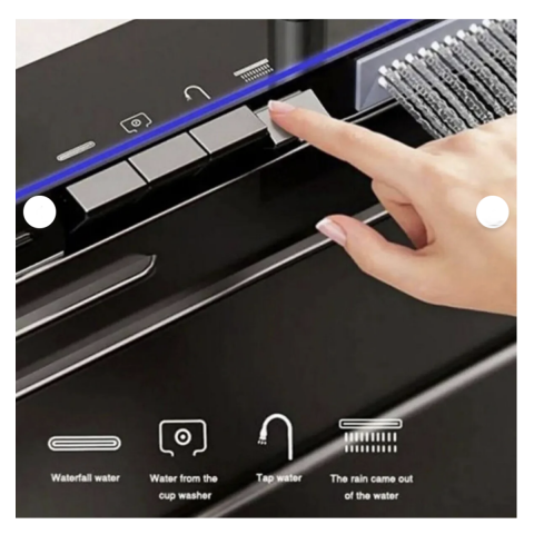 Akıllı Teknolojik Eviye Evye Seti Paslanmaz Antrasit 75 x 46 cm