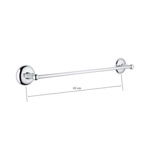 Tema Minimal Banyo Uzun Havluluk Havlu Askısı Krom