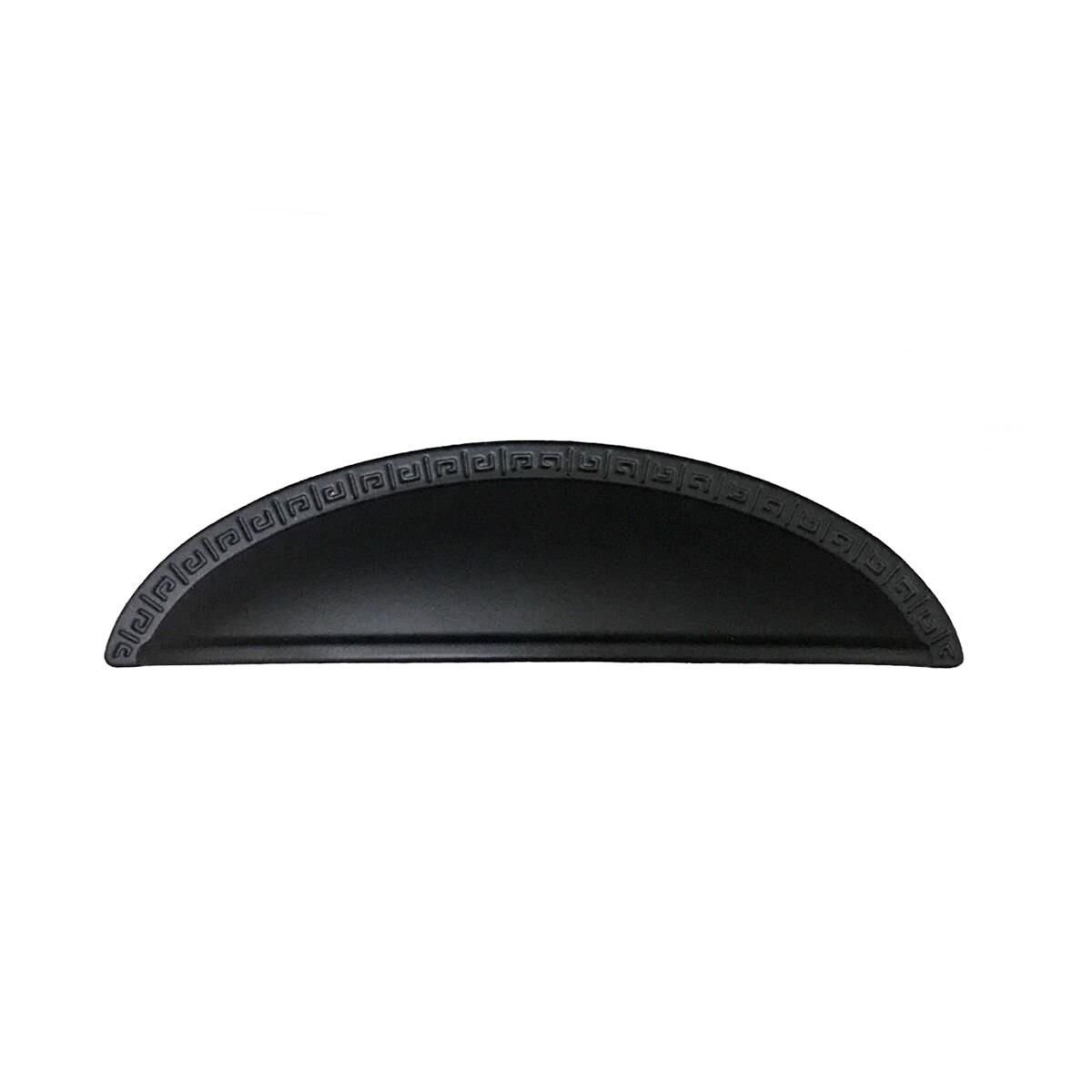 Tas Çanak Mobilya Dolap Kulp Desenli 96 mm Mat Siyah