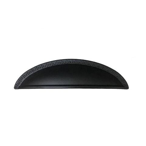 Tas Çanak Mobilya Dolap Kulp Desenli 96 mm Mat Siyah