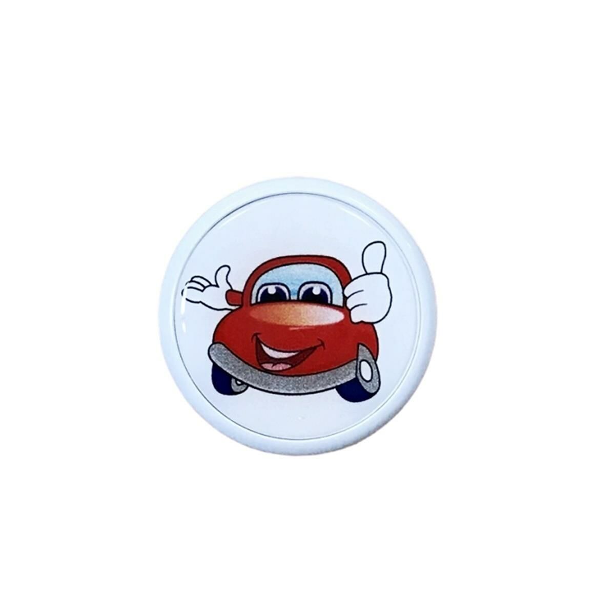 Çocuk Odası Mobilya Kulp Tekli Düğme Çap 55 mm Araba