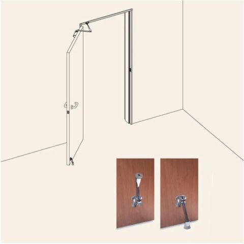 Tempo Kapı Stoperi Tamponu ve Yaylı Kapı Tutucu Patentli Saten