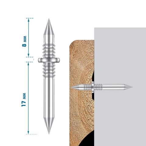 Pratikmen Çift Yönlü Döküm Paslanmaz Pervaz Duvar Çivisi 250 li