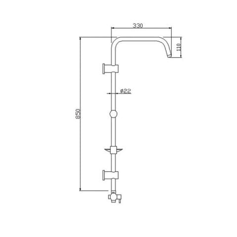 Tema Banyo Rain Plus Tetra Tepe Duş Takımı Seti 53236