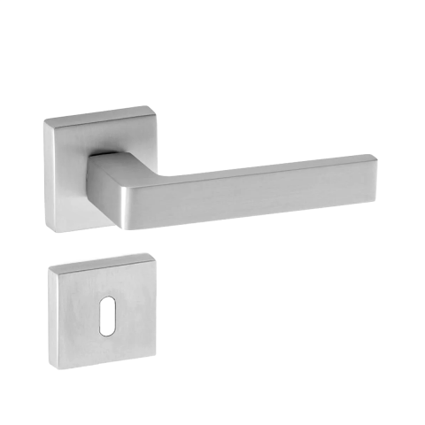 Hira Konak Safari Kare Rozetli Kapı Kolu Saten Oda