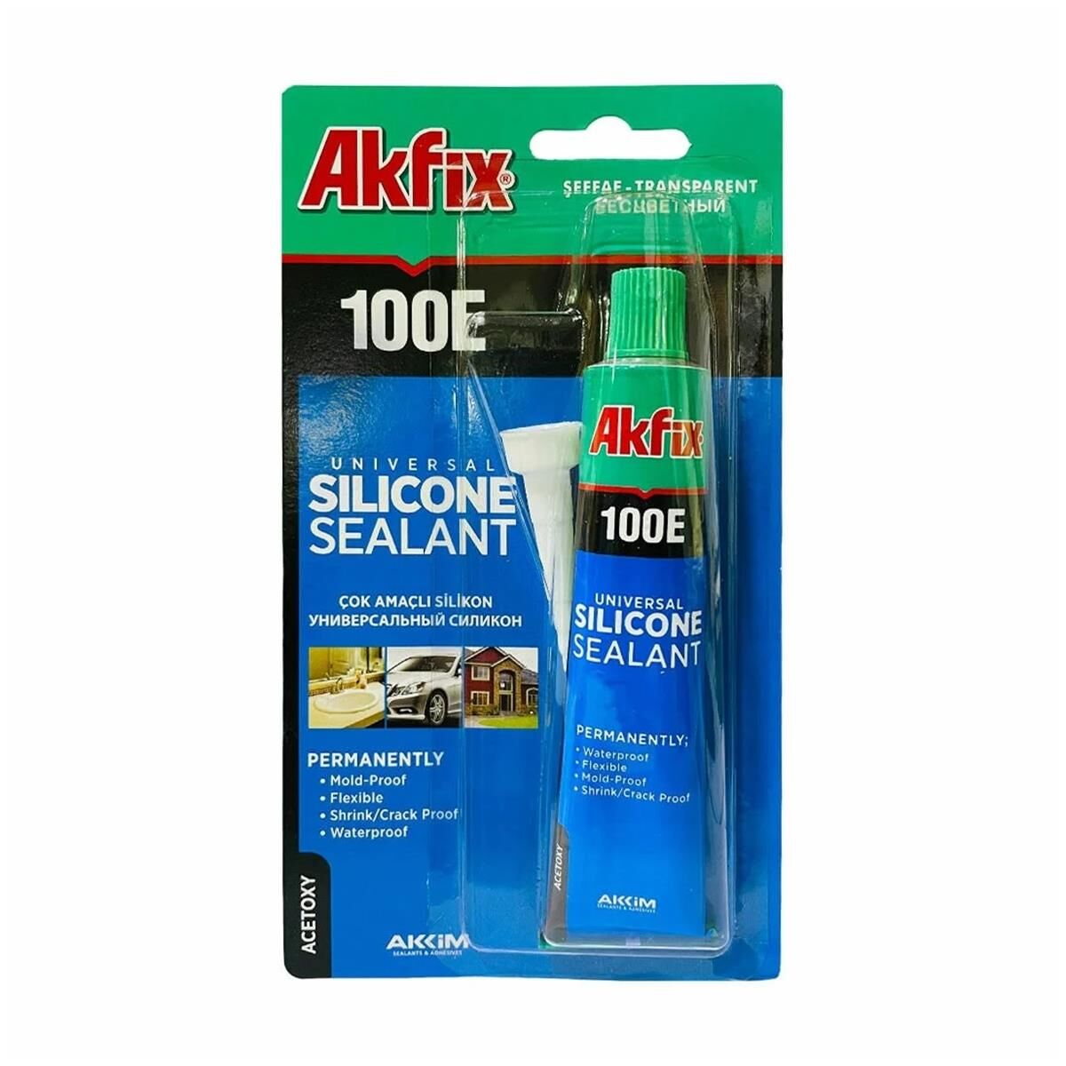 Akfix Tüp Silikon 50 ml Şeffaf