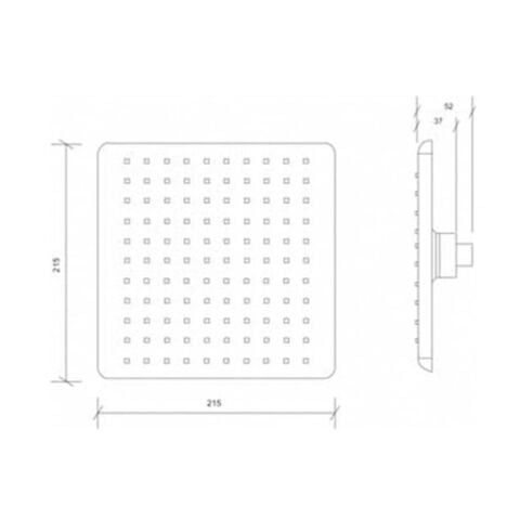 Tema Tetra Banyo Tepe Duş Başlığı Başlık Kireç Kırıcılı Sistem