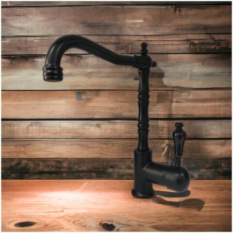 Venezia Retro Serisi Siyah Mutfak Evye Bataryası