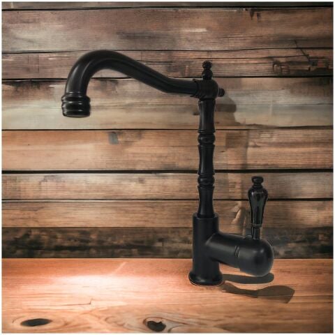 Venezia Retro Serisi Siyah Mutfak Evye Bataryası