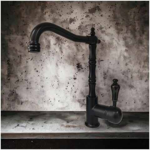 Venezia Retro Serisi Siyah Mutfak Evye Bataryası