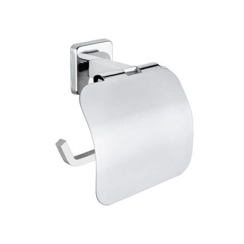 Tema Lüx Kare Plus Banyo Tuvalet Kağıtlığı Kapaklı Wc Kağıtlık Krom