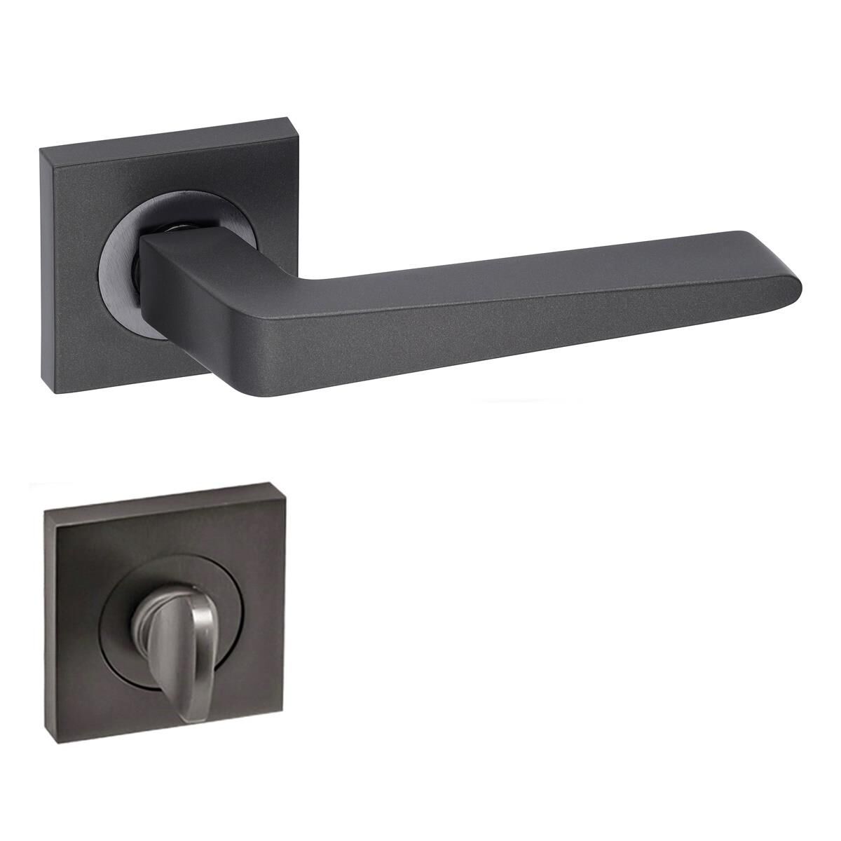 Arpat Porto Kare Rozetli Wc Kapı Kolu Antrasit