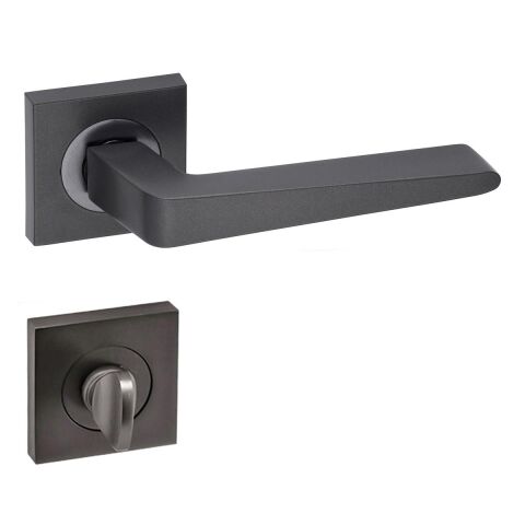 Arpat Porto Kare Rozetli Wc Kapı Kolu Antrasit