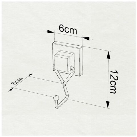Tekno Tel EF-237 Yapışkanlı Banyo Tekli Askı Bornozluk Krom